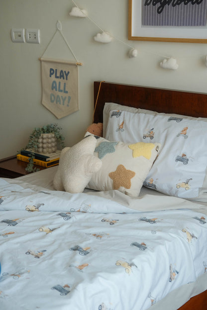 Vintage Racers Duvet Cover Set